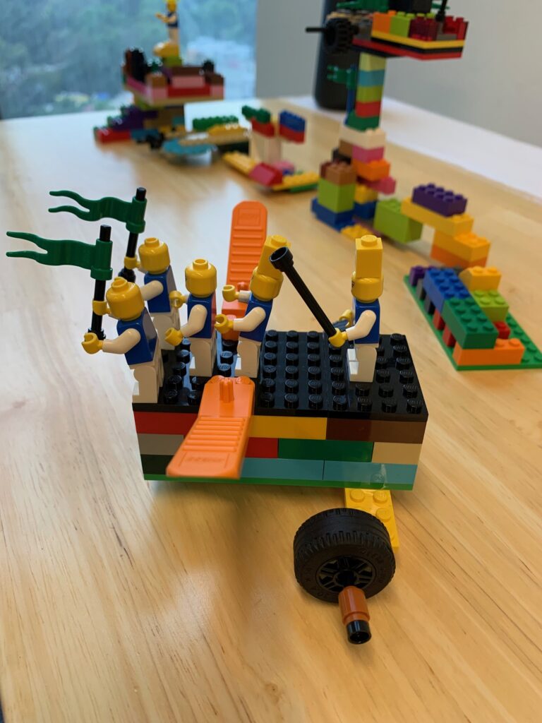 Modelo construido con LEGO sobre la siguiente etapa profesional