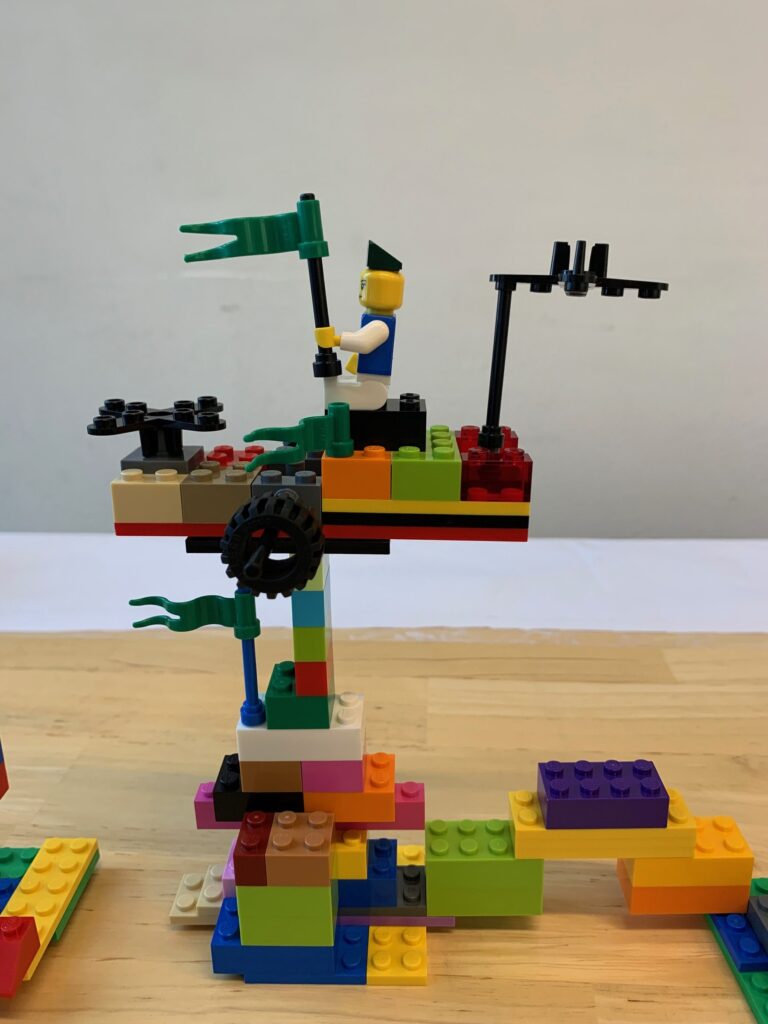 Modelo construido con LEGO sobre la transición de carrera